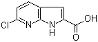 6-Chloro-1H-pyrrolo[2,3-b]pyridine-2-carboxylic acid molecular structure (CAS 800402-07-7)