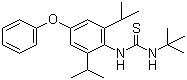 结构式 CAS# 80060-09-9, 丁醚脲; 1-特丁基-3-(2,6-二异丙基-4-苯氧基苯基)硫脲