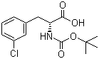 (R)-N-Boc-3-Chlorophenylalanine molecular structure (CAS 80102-25-6)
