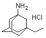 1-氨基-3-乙基金刚烷盐酸盐分子结构 (CAS 80121-67-1)