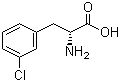 3-氯-D-苯丙氨酸分子结构 (CAS 80126-52-9)