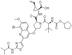 Faldaprevir molecular structure (CAS 801283-95-4)