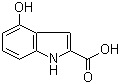 结构式 CAS# 80129-52-8, 4-羟基吲哚-2-甲酸