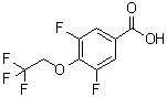 3,5-Difluoro-4-(2,2,2-trifluoroethoxy)benzoic acid molecular structure (CAS 801303-45-7)