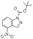 1,1-Dimethylethyl 4-nitro-1H-indazole-1-carboxylate molecular structure (CAS 801315-75-3)