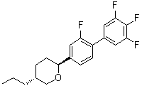 (2R,5S)-rel-Tetrahydro-5-propyl-2-(2,3',4',5'-tetrafluoro[1,1'-biphenyl]-4-yl)-2H-pyran molecular structure (CAS 801318-14-9)