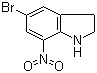 5-Bromo-7-nitroindoline molecular structure (CAS 80166-90-1)