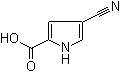 4-Cyanopyrrole-2-carboxylic acid molecular structure (CAS 80242-24-6)