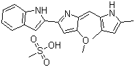 Obatoclax mesilate molecular structure (CAS 803712-79-0)