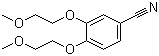 3,4-双(2-甲氧基乙氧基)苯腈分子结构 (CAS 80407-68-7)