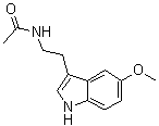 Melatonin molecular structure (CAS 8041-44-9)