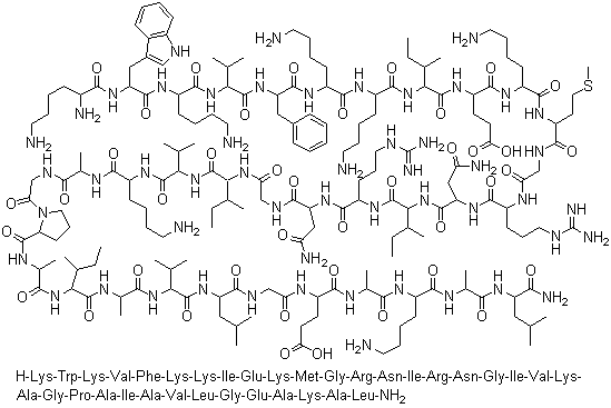 抗菌肽 B分子结构 (CAS 80451-05-4)
