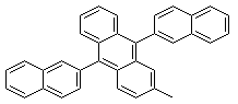 structure of CAS# 804560-00-7, 2-Methyl-9,10-bis(naphthalen-2-yl)anthracene;LT-E 410; MADN