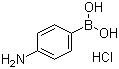 结构式 CAS# 80460-73-7, 4-氨基苯硼酸盐酸盐