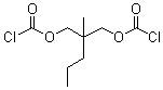 氯甲酸 2-甲基-2-丙基-1,3-丙烷二基酯分子结构 (CAS 80471-57-4)