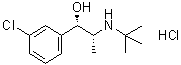 (alphaS)-rel-3-Chloro-alpha-[(1R)-1-[(1,1-dimethylethyl)amino]ethyl]benzenemethanol hydrochloride molecular structure (CAS 80478-43-9)