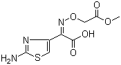 structure of CAS# 80544-17-8, (Z)-2-(Methoxycarbonylmethoxyimino)-2-(2-aminothiazol-4-yl)acetic acid