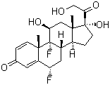 6-alpha-Fluoro-isoflupredone molecular structure (CAS 806-29-1)