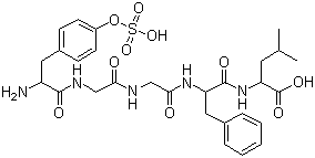 Leu-Enkephalin (sulfated) molecular structure (CAS 80632-52-6)