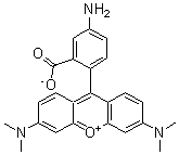 9-(4-Amino-2-carboxyphenyl)-3,6-bis(dimethylamino)xanthylium inner salt molecular structure (CAS 80724-17-0)