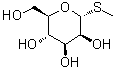 甲基 1-硫代-alpha-D-吡喃甘露糖苷分子结构 (CAS 80734-76-5)