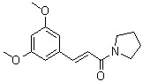 (2E)-3-(3,5-Dimethoxyphenyl)-1-(1-pyrrolidinyl)-2-propen-1-one molecular structure (CAS 807372-38-9)