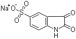 靛红-5-磺酸钠分子结构 (CAS 80789-74-8)