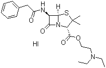 Penethacillin hydriodide molecular structure (CAS 808-71-9)