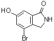 4-Bromo-2,3-dihydro-6-hydroxy-1H-isoindol-1-one molecular structure (CAS 808127-76-6)