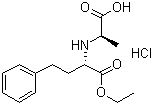 (aS)-a-[[(1S)-1-Carboxyethyl]amino]benzenebutanoic acid 1-ethyl ester hydrochloride molecular structure (CAS 80828-26-8)