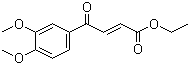 (E)-Ethyl 4-(3,4-dimethoxyphenyl)-4-oxo-2-butenoate molecular structure (CAS 80937-23-1)