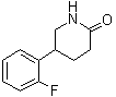 5-(2-氟苯基)-2-哌啶酮分子结构 (CAS 80942-15-0)