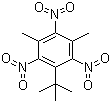 Musk xylene molecular structure (CAS 81-15-2)