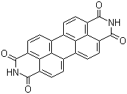 结构式 CAS# 81-33-4, 3,4,9,10-苝四甲酰二亚胺; 3,4,9,10-苝酰亚胺