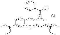 结构式 CAS# 81-88-9, 罗丹明 B; 碱性紫 10; 四乙基罗丹明