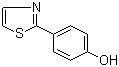 4-(2-噻唑基)苯酚分子结构 (CAS 81015-49-8)