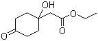 1-Hydroxy-4-oxocyclohexaneacetic acid ethyl ester molecular structure (CAS 81053-18-1)