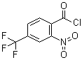 2-硝基-4-三氟甲基苯甲酰氯分子结构 (CAS 81108-81-8)