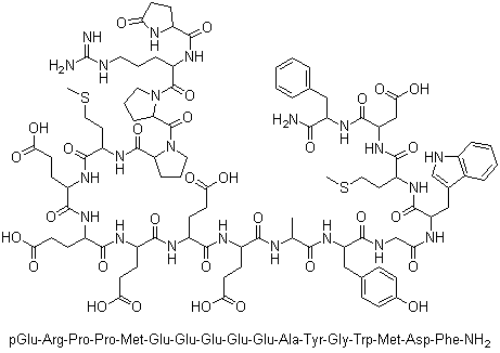 structure of CAS# 81123-06-0, Gastrin I Rat
