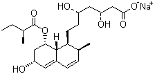 Pravastatin sodium molecular structure (CAS 81131-70-6)