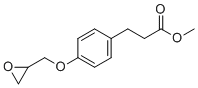 structure of CAS# 81147-94-6, 4-(Oxiranylmethoxy)-benzenepropanoic acid methyl ester