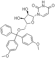 结构式 CAS# 81246-79-9, 5'-O-(4,4'-二甲氧基三苯甲基)尿苷