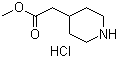 Methyl (4-piperidyl)acetate hydrochloride molecular structure (CAS 81270-37-3)