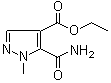 结构式 CAS# 81303-52-8, 5-(氨基羰基)-1-甲基-1H-吡唑-4-羧酸乙酯