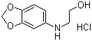 N-Hydroxyethyl-3,4-methylenedioxyaniline hydrochloride molecular structure (CAS 81329-90-0)