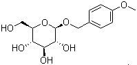 (4-Methoxyphenyl)methyl beta-D-glucopyranoside molecular structure (CAS 81381-72-8)