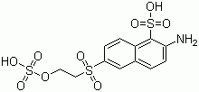 6-beta-乙基砜基硫酸酯-2-萘胺-1-磺酸分子结构 (CAS 81417-89-2)