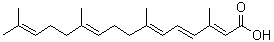 structure of CAS# 81485-25-8, Peretinoin;(2E,4E,6E,10E)-3,7,11,15-Tetramethyl-2,4,6,10,14-hexadecapentaenoic acid; 4,5-Didehydrogeranyl geranoic acid; Acyclic retinoid; E 5166; NIK 333; Polyprenoic acid; all-trans-3,7,11,15-Tetramethyl-2,4,6,10,14-hexadecapentaenoic acid