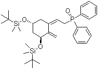 [3S-(1Z,3a,5b)]-[2-[3,5-二[(叔丁基)二甲基硅氧基]-2-亚甲基环己亚基]乙基]二苯基氧化膦分子结构 (CAS 81522-68-1)