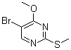 2-(Methylthio)-4-methoxy-5-bromopyrimidine molecular structure (CAS 81560-09-0)